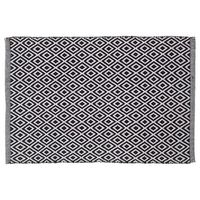 alfombra de bano trellis  negro y blanco 60x90 cm sealskin