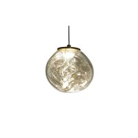 lampara de techo metal y vidrio  26 cm