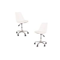 pack 2 sillas mima office - blanco