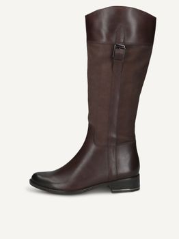 CAPRICE Boots, brown, made of Leather with Block heel, Size 40.5
