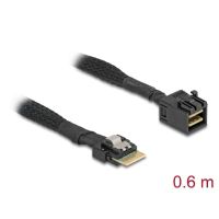 cable delock mini sas hd sff-8643 a slim sas sff-8654 4i 06 m