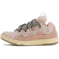 lanvin deportivas moda curb leather sneakers pale pink para mujer