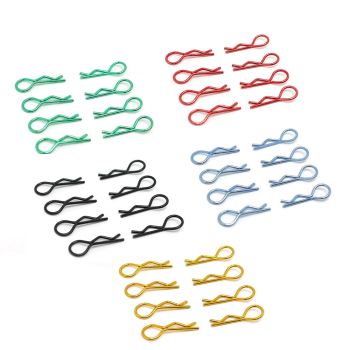 100PCS Clips Pins de carrocería RC Universal tipo R para todos los modelos a escala 1/10 1/12 de Redcat HPI Himoto HSP E