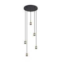 lampara colgante 5 luces diseno industrial moderno