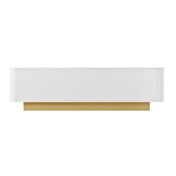Mueble De Tv 3 Puertas Mdf Urban Meuble 170x40,5x47 Cm - Blanco