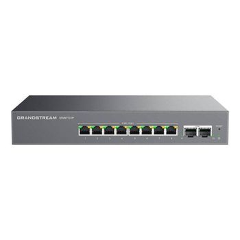 Switch Grandstream GWN7721P 8 Puertos 2,5GbE PoE+ 2 SFP+ 10Gbps Gestión Cloud