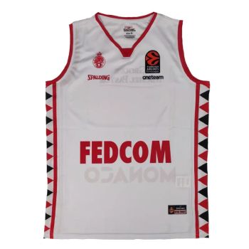 Camiseta AS Monaco Basket Spalding Euroliga blanca