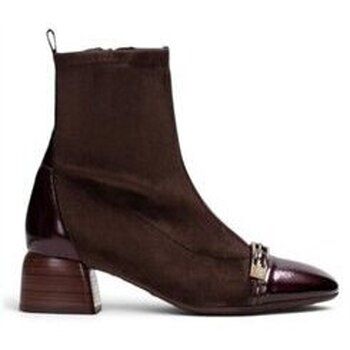 Hispanitas Zapatos de tacón Botin varsovia strech burdeos para mujer