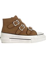 de cafenoir zapatillas altas cafenoir c1dm9002m007 marrones con 3 hebillas marron