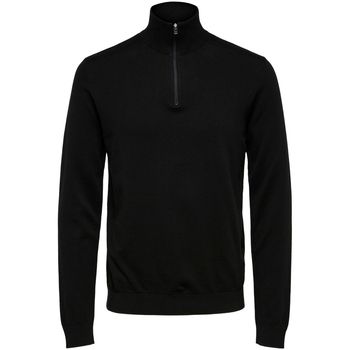 Selected Jersey Berg Half Zip Cardigan Zwart para hombre