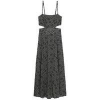 superdry vestido largo robe longue motif brun geometrique para mujer