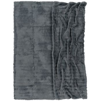 Manta suave Arnia antracita 150x200 cm