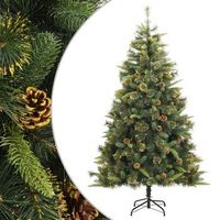 arbol de navidad artificial con pinas 240 cm vidaxl