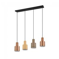 lampara colgante agudo 4 luces