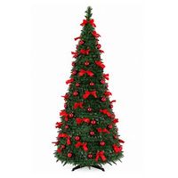 arbol de navidad plegable aga nina de 180 cm con iluminacion led y adornos