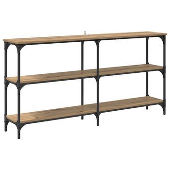 Mesa Consola Roble Artisan 150 X 29 X 75 Cm Vidaxl