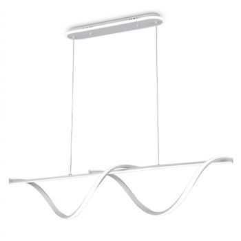 Colgante house blanco 125w 3000-4000-6000k 5694lm c/luz ambiente remoto y reg.intensidad regx110x15cm