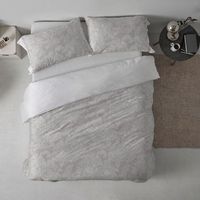 funda nordica 100 algodon 200 hilos diseno ornamental greige 150 x 190200 cm - greige - burrito blanco
