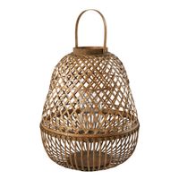 farol de bambu para velas de 64 cm