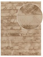 alfombra de piel arnia beige 120x160 cm