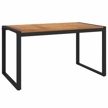 Mesa De Jardín，mesa Para Exteriores，mesa De Patio Con Patas En U Madera Maciza Acacia 148x80x75 Cm
