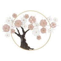 panel decorativo 3d en metal multicolor cm 101x6x72