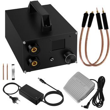 Soldador Portátil Doble Pulso Lcd 250 Niveles Para Láminas Níquel