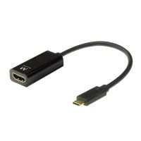 ewent adaptador usb-c a hdmi 4k hembra negro