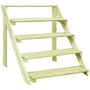 Soporte Para Plantas Madera De Pino Impregnada 80x80x80 Cm Vidaxl