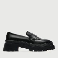 walk london womens kate leather saddle loafers - uk 8