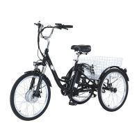 eu direct gogobest gf100 triciclo electrico 36v 18ah bateria 350w motor velocidad maxima recomendada 25 kmh 24 pulgad