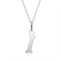 cadena de letras i de plata 925