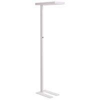 lampara de pie led de metal blanco 197 cm altura interruptor oficina taurus