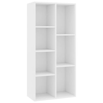 Estantería estantería  librería madera blanco 50x25x106 cm