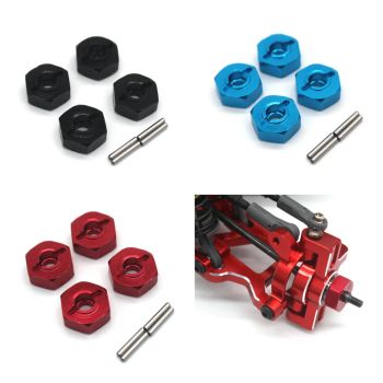 4PCS Piezas metálicas mejoradas adaptador hexagonal para 1/14 ZD Racing MT16 Rlaarlo JIUSI MT14R PT14R coches de control