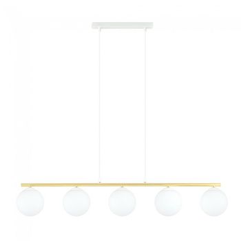 Lámpara colgante etisa blanco (5 luces)