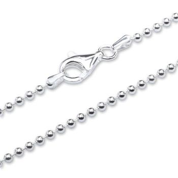 Cadena con esferas de plata 925 2,2mm