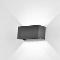 aplique led de exterior davos double 4000k 4x6w