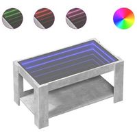 mesa de centromesa auxiliarmesita de centro y led madera ingenieria gris hormigon 93x53x45cm