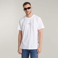 g-star raw tops y camisetas d25677-c336 center chest-110 white para hombre