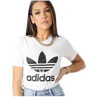adidas tops y camisetas t-shirt trefoil tee coton doux para mujer