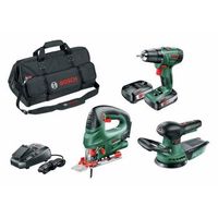 pack 3 herramientas taladro-atornillador inalambrico 18v bosch