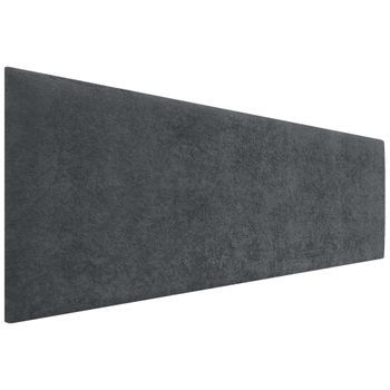 Dhome Cabecero Negro 135cm Acabado Toalla Soft Tapizado Liso 4cm Grosor 50cm Alto Tejido Suave Para Pared Acústicos Cabeceros Absorbentes (135cm, 4cm - 50 Al. - Negro)