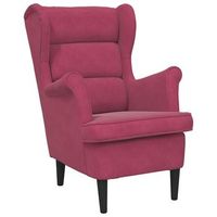 sillon de tela color vino