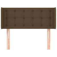cabecero cama mueble de dormitorio de tela oscuro 93 x 16 x 7888 cm marron m020007711