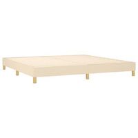 somier de laminas sobre patas estructura de cama 200x200 cm tela crema tdl0207253