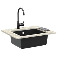 lavabo de bano moderno  lavabo negro 530 x 460 mm 80 cuarzo y 20 resina