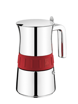 CAFETERA ITALIANA BRA A170568 10 TZ. ELEGANCE RED