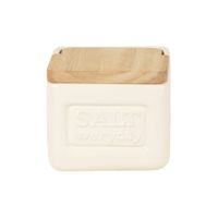 salero de dolomita con tapa de bambu bicolor alt 11 cm