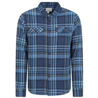 mountain warehouse camisa manga larga trace para hombre